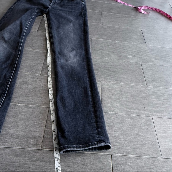 Mother Mid Rise Dazzler in The Night Is Watching 27 Stretch Black Gray Denim - Picture 16 of 16